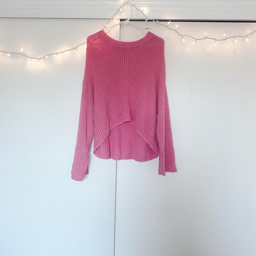 aerie hot pink sweater